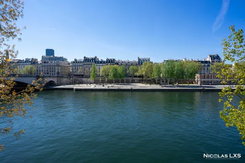 Pointe de l'île Saint-Louis et la Seine