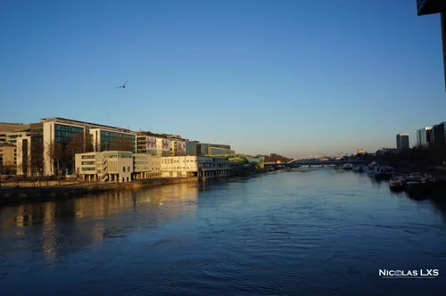 La Seine au petit matin, côté Bercy